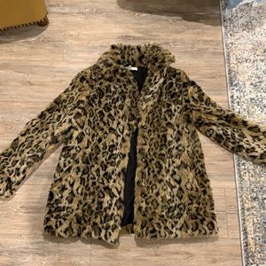 H&M Cheetah/Leopard Print Fur Coat